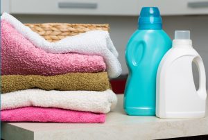 Detergent with softener